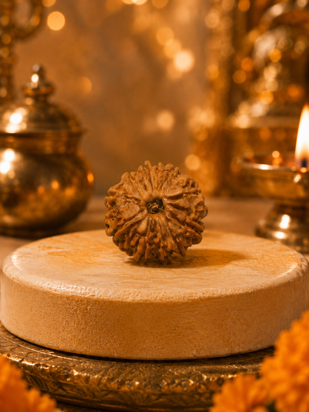 11 Mukhi Nepali Rudraksha Bead for Spiritual Wisdom & Focus