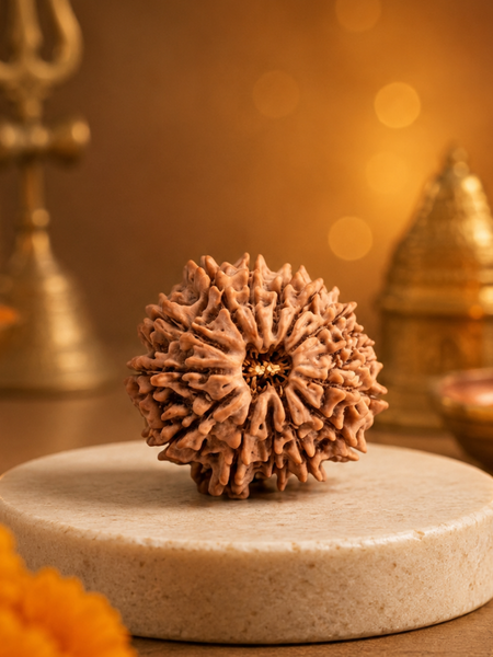 14 Mukhi Nepali Rudraksha Bead for Spiritual Protection & Wisdom