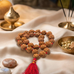 5 Mukhi Indonesian 27 Bead Japa Mala  for Chanting & Peace