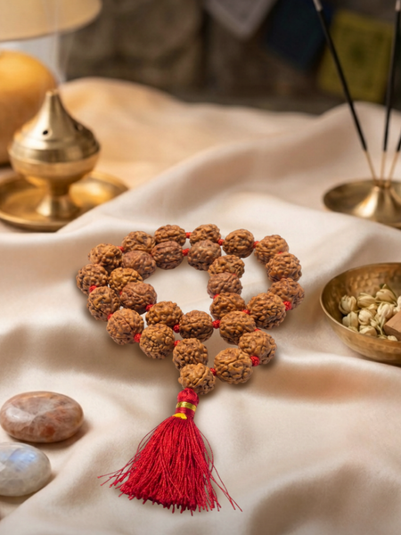 5 Mukhi Indonesian 27 Bead Japa Mala  for Chanting & Peace