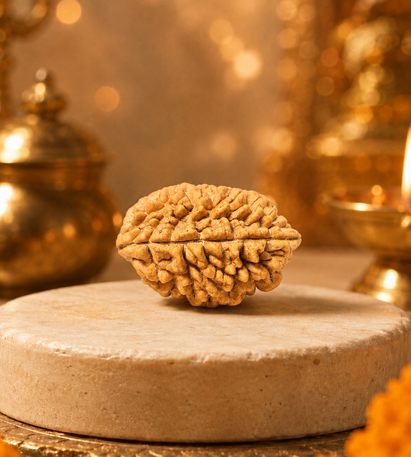 2 Mukhi South Indian Rudraksha for Harmony & Unity