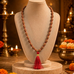 2 Mukhi Indonesian Rudraksha Bead Mala (GGTL Certified)