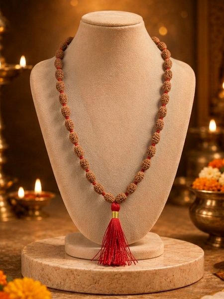 2 Mukhi Indonesian Rudraksha Bead Mala (GGTL Certified)
