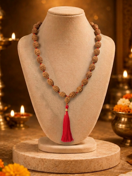 4 Mukhi Indonesian Rudraksha Beaded Mala