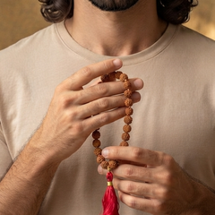 5 Mukhi Indonesian 27 Bead Japa Mala  for Chanting & Peace