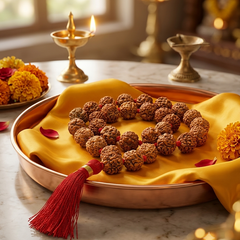 5 Mukhi Indonesian 27 Bead Japa Mala  for Chanting & Peace