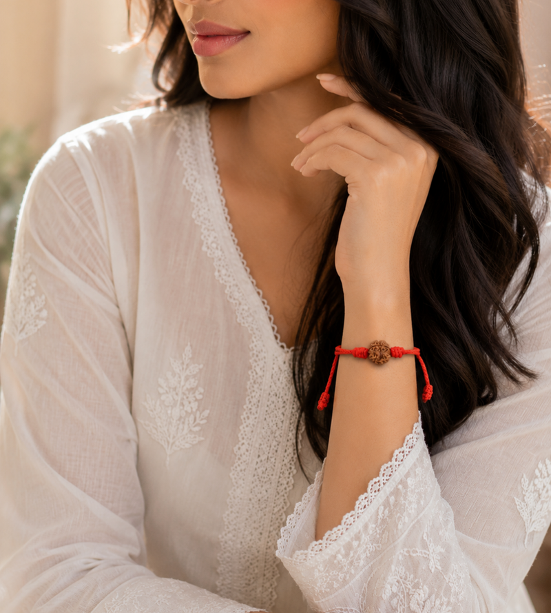 5 Mukhi Nepali Rudraksha Bracelet for Peace & Wellbeing