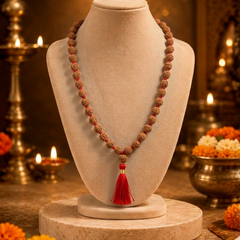 5 Mukhi Indonesian Rudraksha 108 Bead Mala