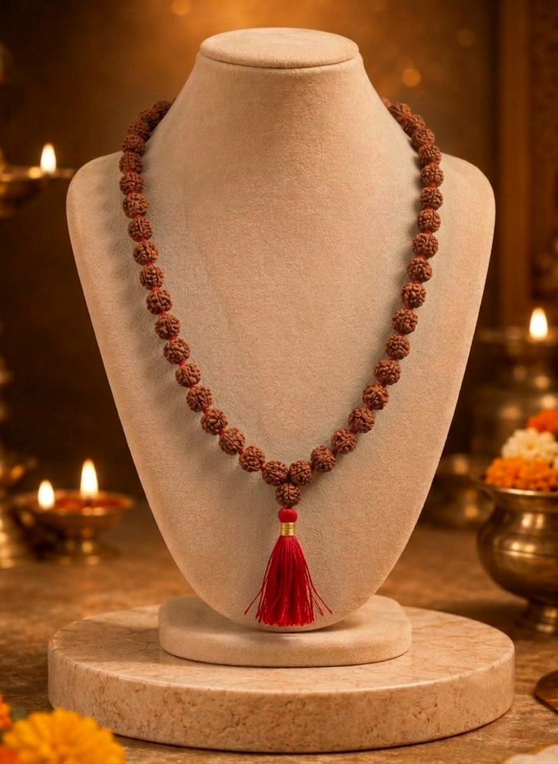 6 Mukhi Indonesian Rudraksha 108 Bead Mala