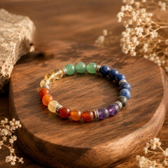 7 Chakra Bracelet for Healing, Balance & Positivity