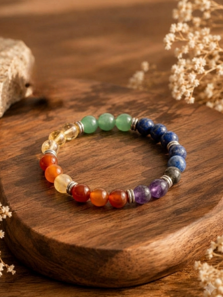 7 Chakra Bracelet for Healing, Balance & Positivity