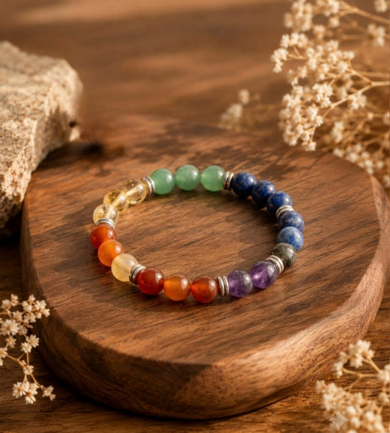 7 Chakra Bracelet for Healing, Balance & Positivity