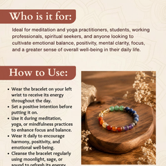 7 Chakra Bracelet for Healing, Balance & Positivity