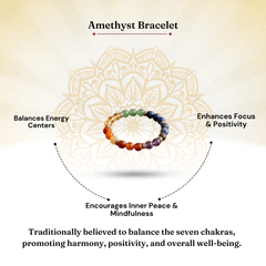 7 Chakra Bracelet for Healing, Balance & Positivity