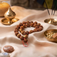 7 Mukhi Nepali Rudraksha Mala 33 Beads for Prosperity