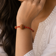 7 Mukhi Nepali Rudraksha Bracelet for Wealth & Prosperity