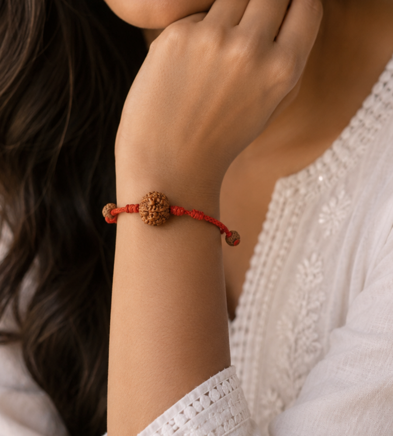 7 Mukhi Nepali Rudraksha Bracelet for Wealth & Prosperity