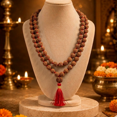 7 Mukhi Indonesian Rudraksha Mala for Prosperity & Success