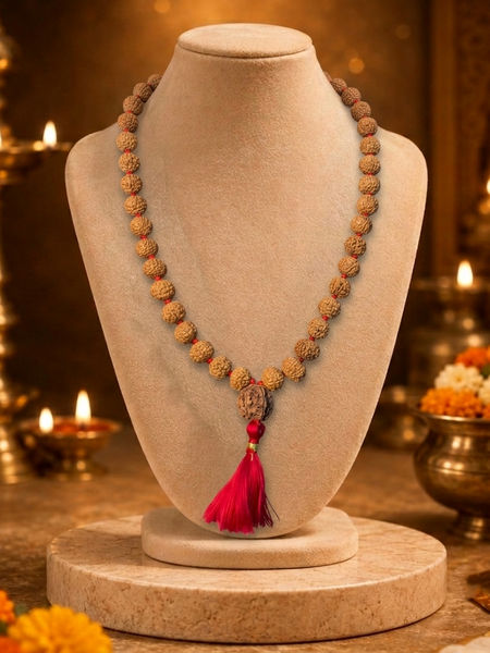 7 Mukhi Indonesian Rudraksha Mala for Prosperity & Success