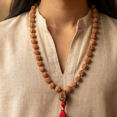 7 Mukhi Indonesian Rudraksha Mala for Prosperity & Success