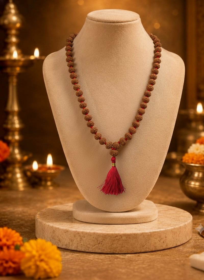 8 Mukhi Indonesian Rudraksha Bead Mala