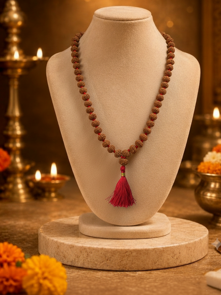 8 Mukhi Indonesian Rudraksha Bead Mala