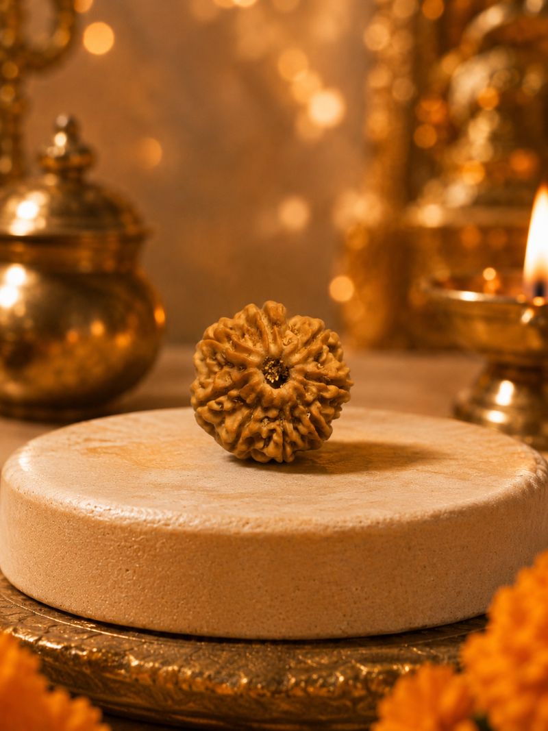 8 Mukhi Nepali Rudraksha Bead for Success & Protection