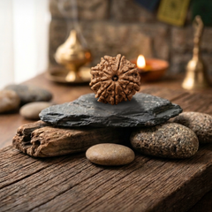 9 Mukhi Nepali Rudraksha Bead for Courage & Protection