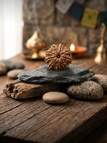 9 Mukhi Nepali Rudraksha Bead for Courage & Protection