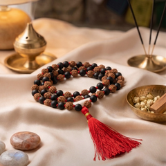 Karungali Mix Mala 8mm South Indian for Protection & Balance