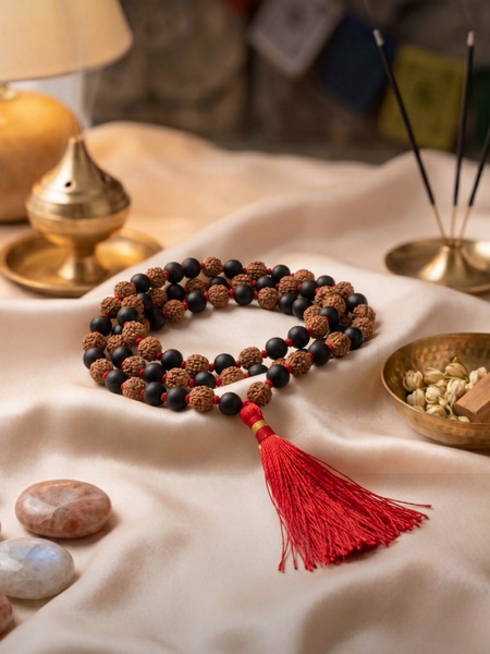 Karungali Mix Mala 8mm South Indian for Protection & Balance