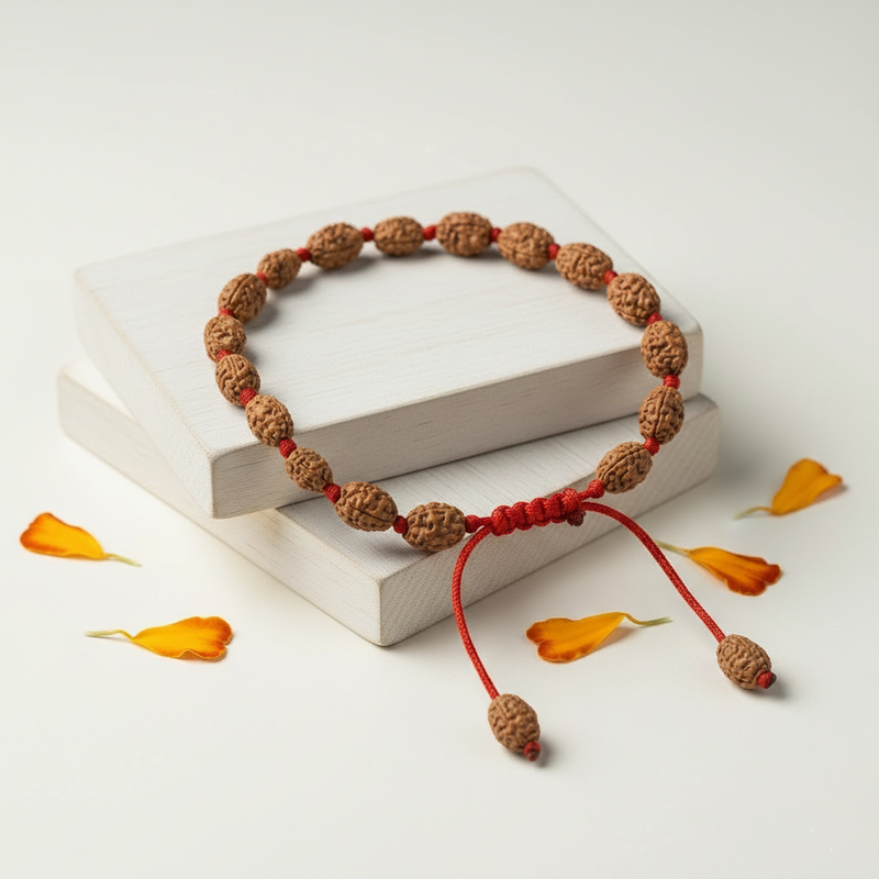 2 Mukhi Indonesian Rudraksha Bracelet for Harmony & Unity