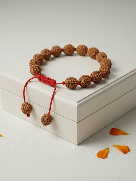 4 Mukhi Indonesian Rudraksha Bracelet for Knowledge & Focus