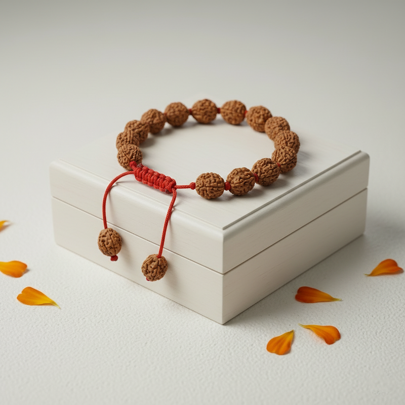 4 Mukhi Indonesian Rudraksha Bracelet for Knowledge & Focus