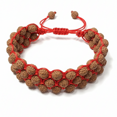 5 Mukhi Indonesian 3 Layer Rudraksha Bracelet for Balance