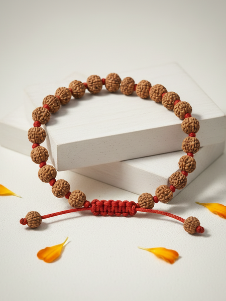 6 Mukhi Indonesian Rudraksha Bracelet for Focus & Willpower