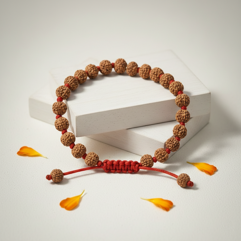 6 Mukhi Indonesian Rudraksha Bracelet for Focus & Willpower