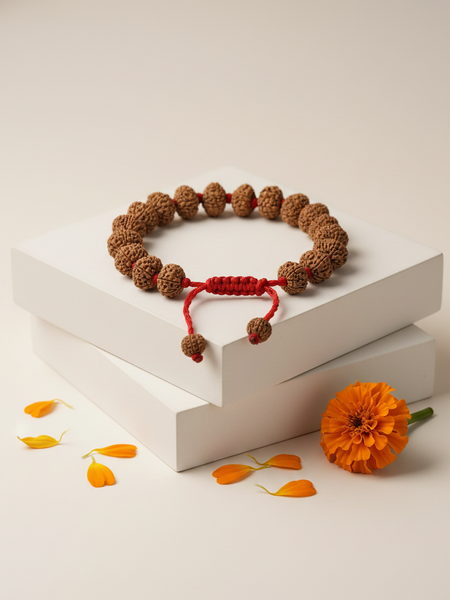 9 Mukhi Indonesian Rudraksha Bracelet for Courage & Energy