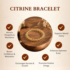 Citrine Bracelet for Wealth, Success & Positivity