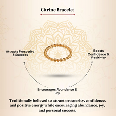 Citrine Bracelet for Wealth, Success & Positivity