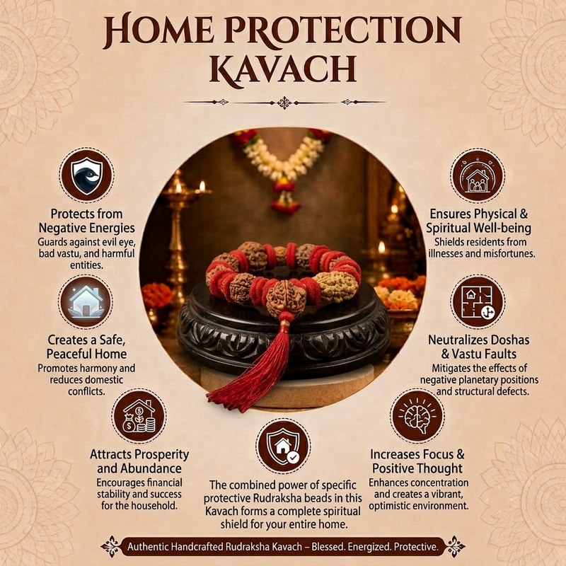 Home Protection Kavach 2–7 Mukhi Nepali for Family Safety