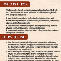 Panch Tatva Kavach 3-7 Mukhi Nepali for Success & Balance