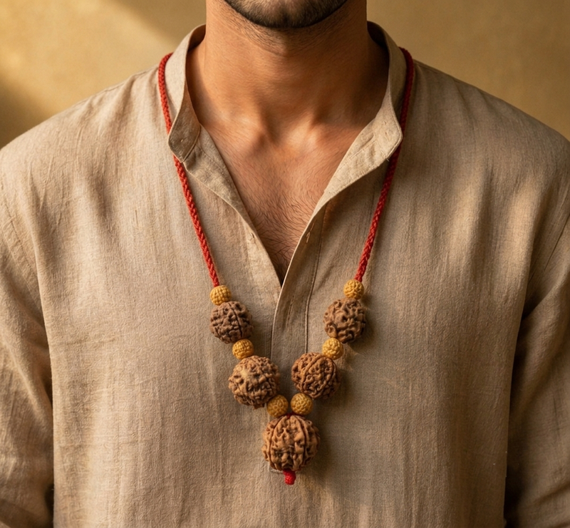Panch Tatva Kavach 3-7 Mukhi Nepali for Success & Balance