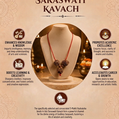 Saraswati Kavach 4-4-6 Mukhi Nepali for Study & Intelligence