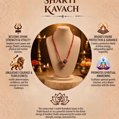 Rudra Shakti Kavach 4-5-6 Mukhi Nepali for Confidence & Power