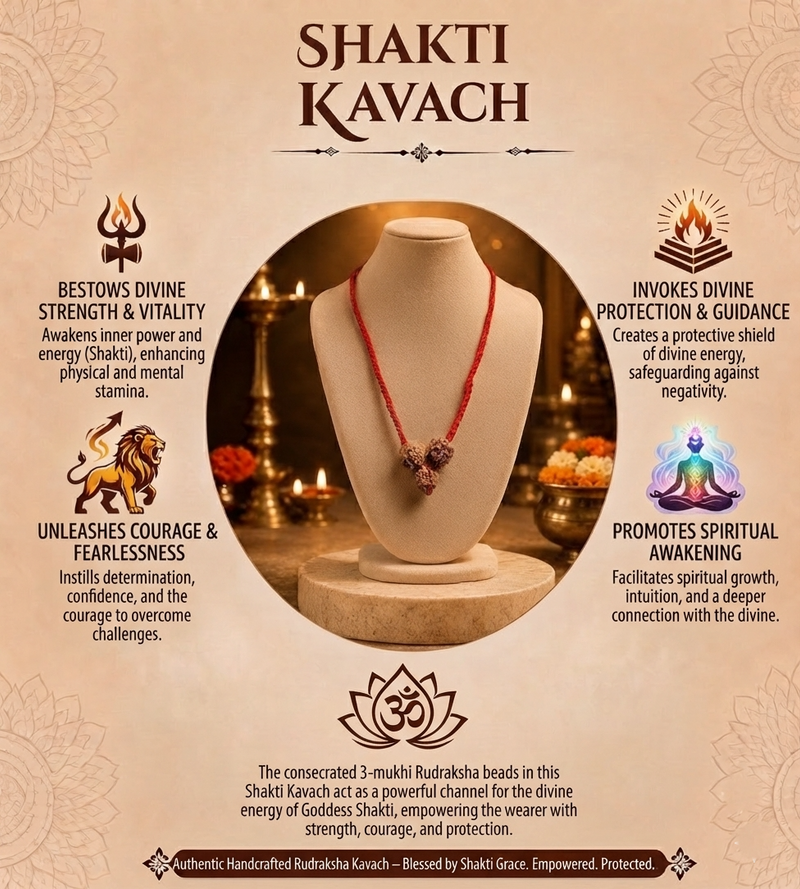 Rudra Shakti Kavach 4-5-6 Mukhi Nepali for Confidence & Power
