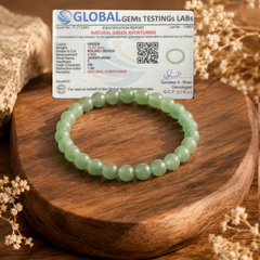 Green Aventurine Bracelet for Luck, Peace & Prosperity