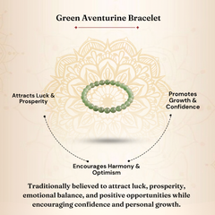 Green Aventurine Bracelet for Luck, Peace & Prosperity