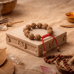 3 Mukhi Nepali Rudraksha Bracelet for Confidence & Positivity