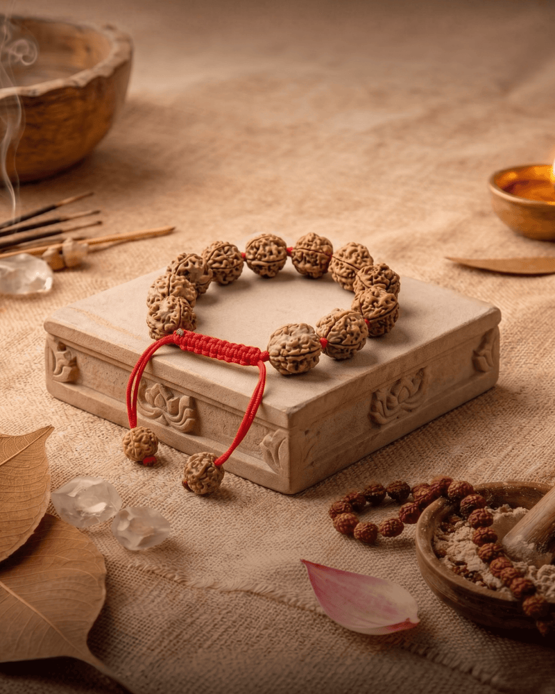 4 Mukhi Nepali Rudraksha Bracelet for Knowledge & Creativity